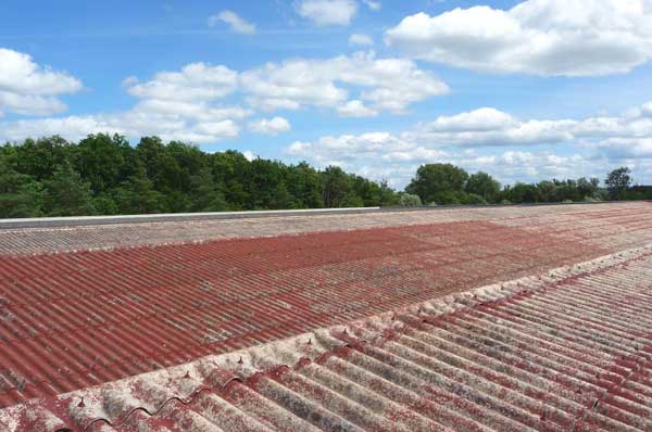 Photo de la toiture de la centrale industrielle sur laquelle le projet se porte